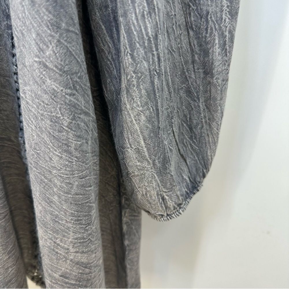 Anandas Collection Size 2x Gray Boho Festival Top… - image 4